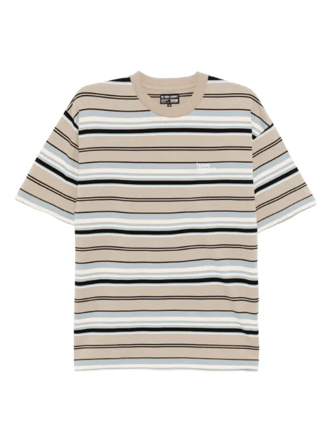 izzue striped logo T-shirt