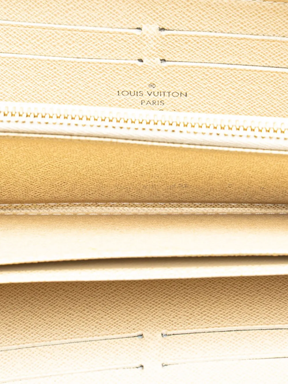 Pre-owned Louis Vuitton 2008 Damier Azur Zippy Wallet Long Wallets In White