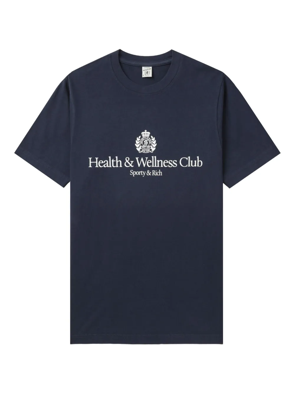 Sporty & Rich logo-print T-shirt Blauw