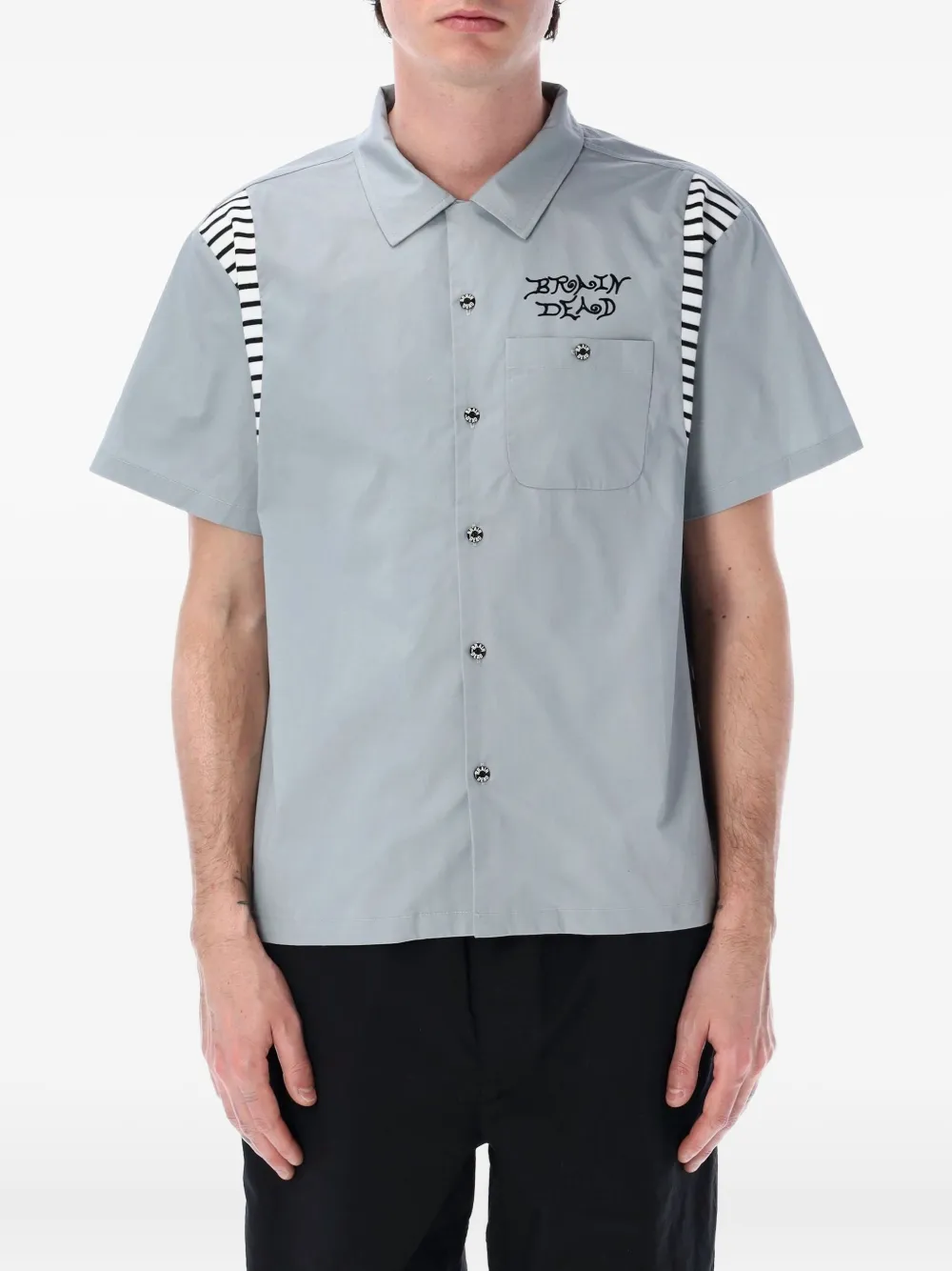 Brain Dead camisa bowling Cobra | gris | Image 1