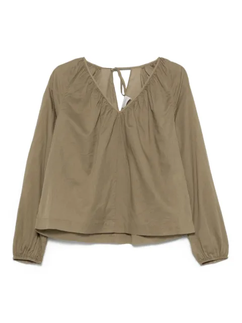 Closed cotton blouse