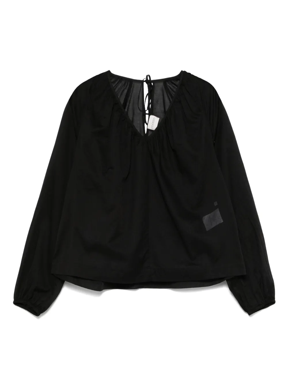 Closed Katoenen shirt Zwart