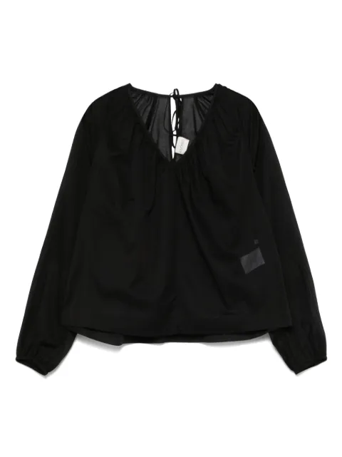 Closed cotton blouse