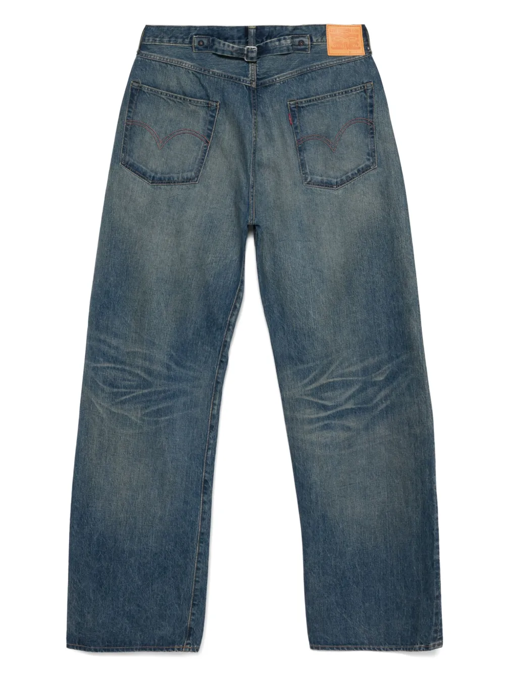 Junya Watanabe MAN Jeans met logopatch - Blauw