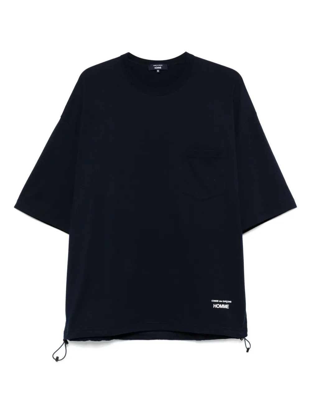 Comme des Garçons Homme T-shirt met logoprint Blauw