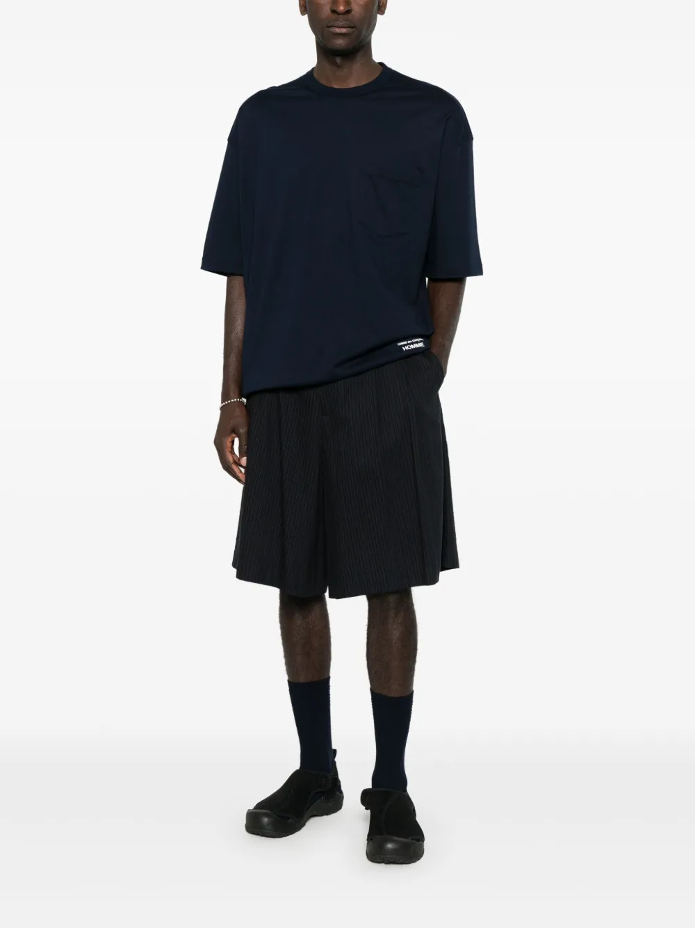 Comme des Garçons Homme logo-print T-shirt - Blauw