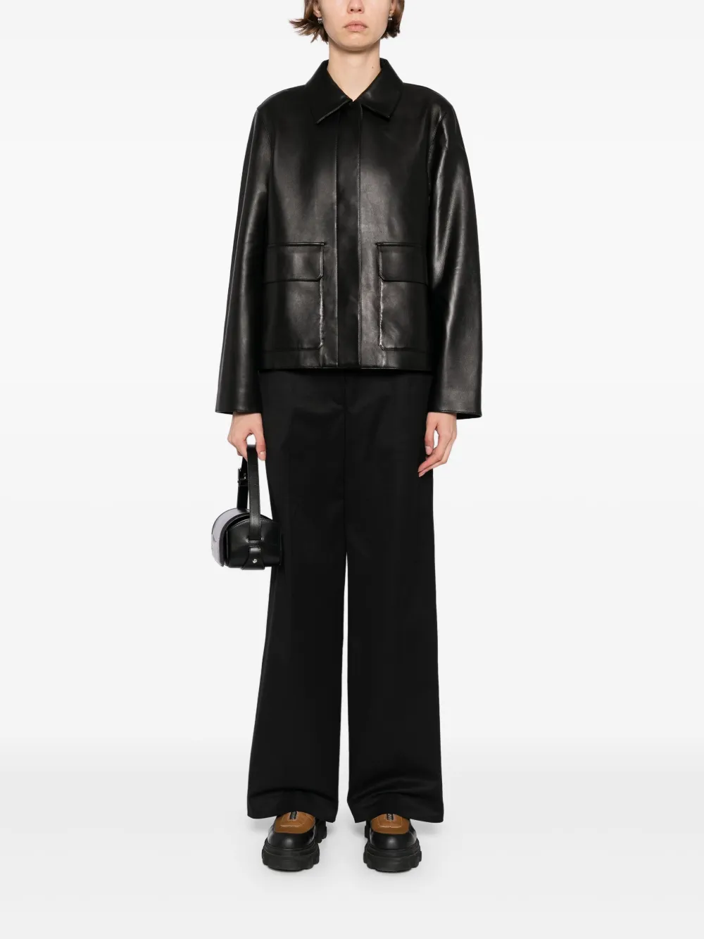 Theory leather jacket | Leather Jackets | Image 2