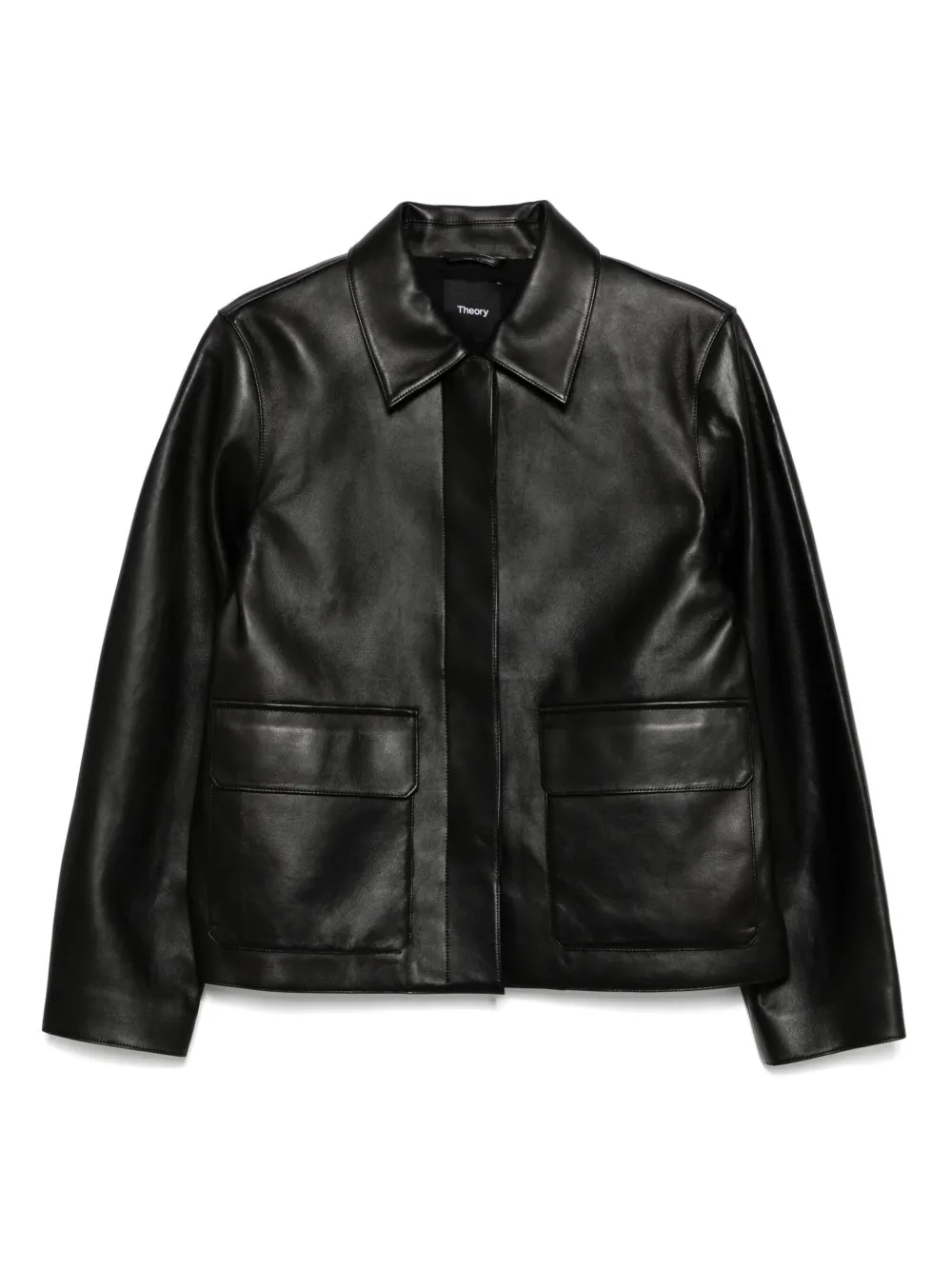 Theory leather jacket | Black | Image 1