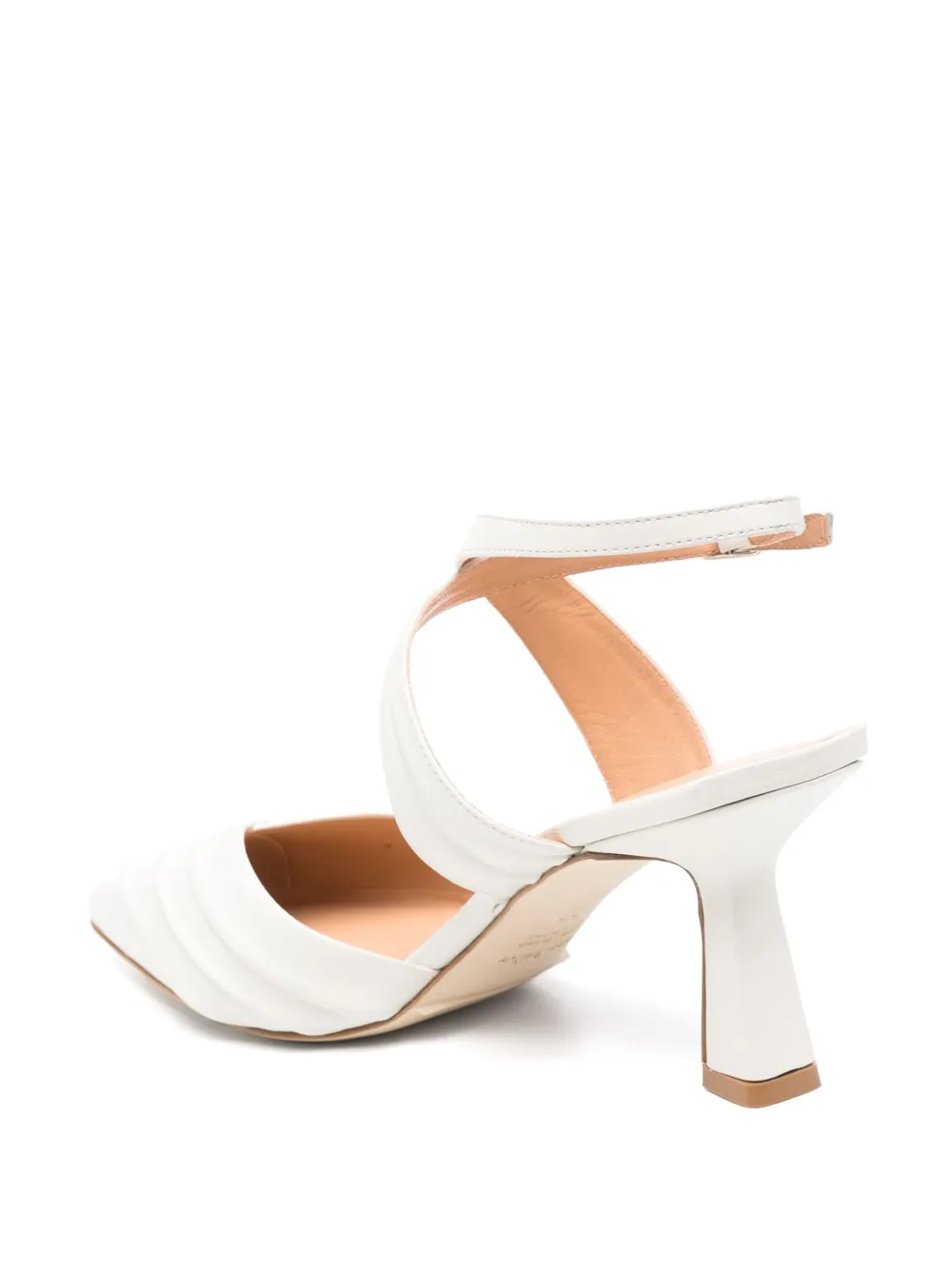 The Seller 80mm leather pumps White