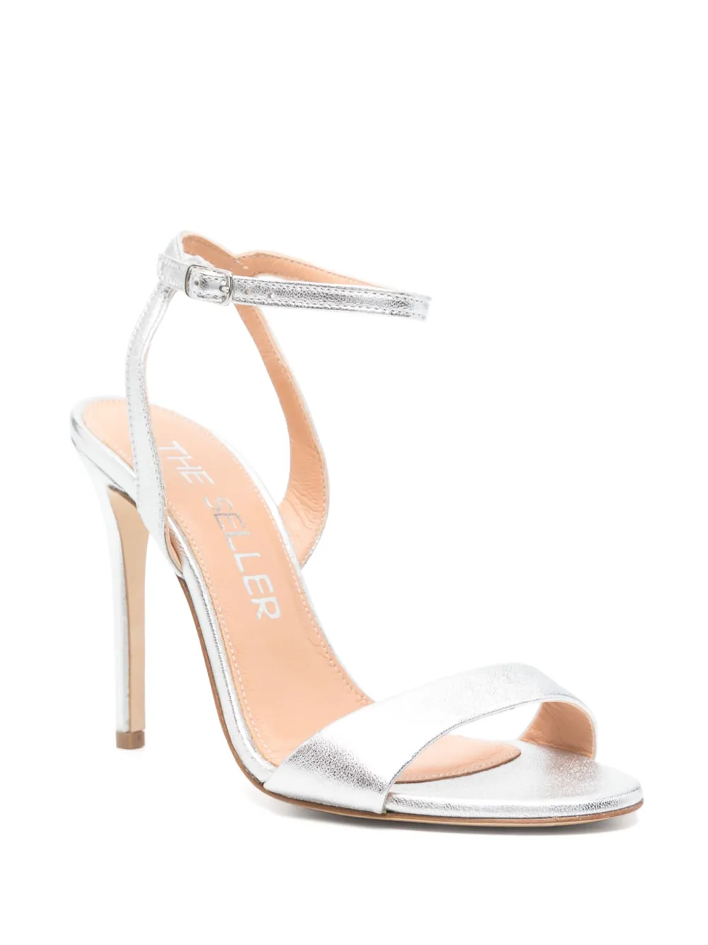 The Seller 100mm leather sandals Silver