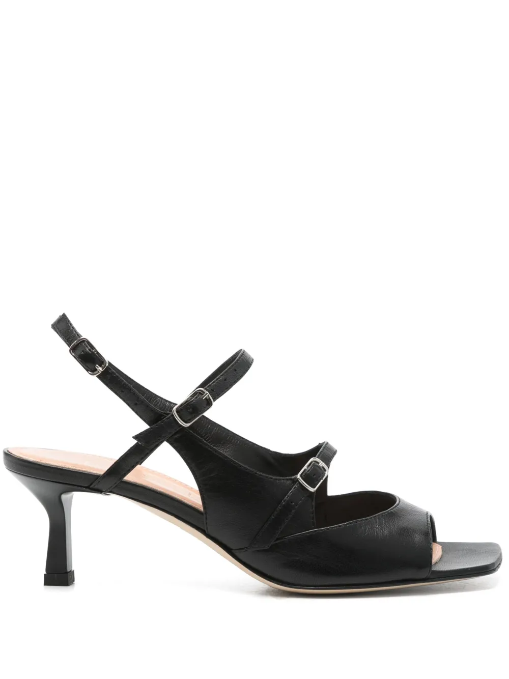The Seller Sandalen met plateauzool Zwart
