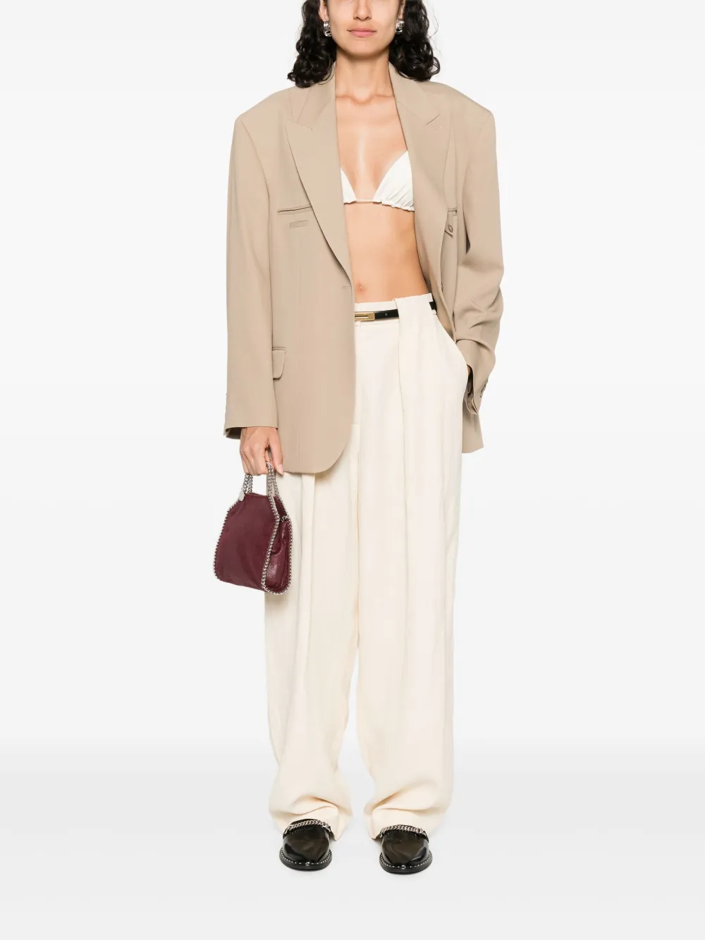 Stella McCartney Plooibroek Beige