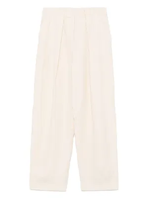 【STELLA MCCARTNEY】 スラウチー パネル パンツ Women グレー スラウチー パネル ピンストライプ パンツ