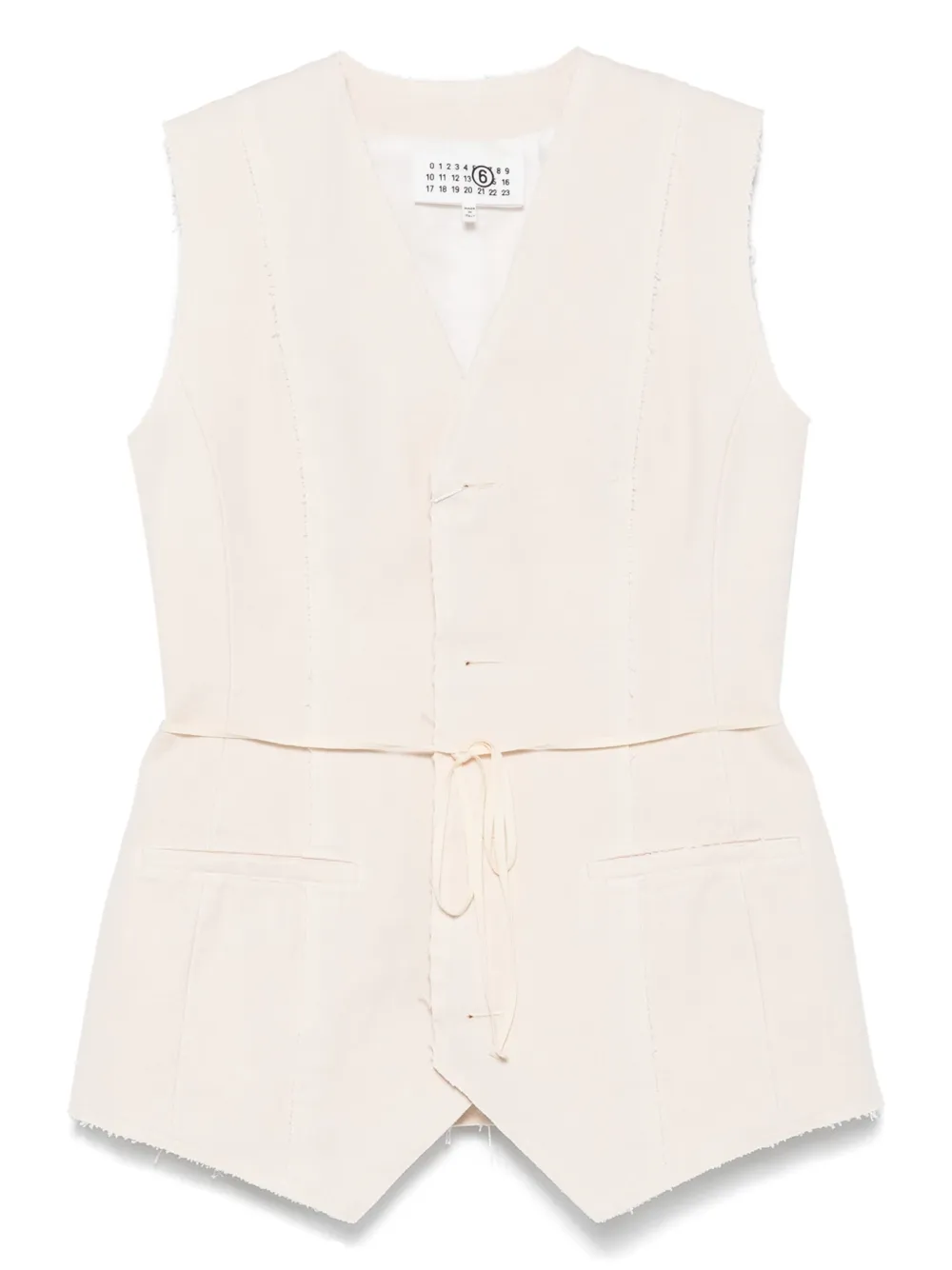 MM6 Maison Margiela コットントップ - ニュートラル MM6 Maison Margiela コットントップ - ニュートラル