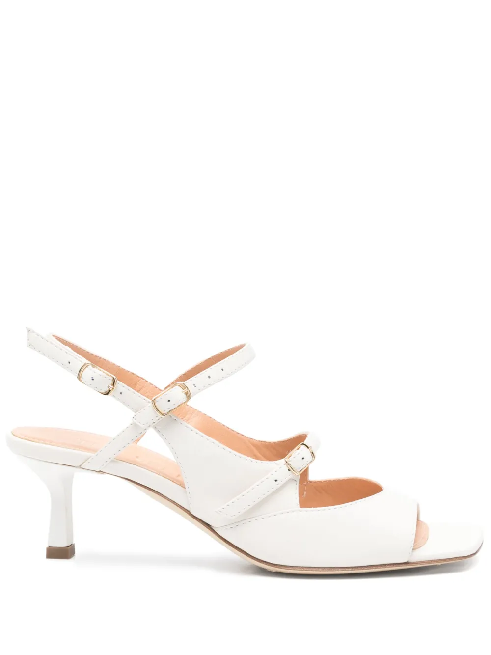 The Seller Sandalen met plateauzool Wit