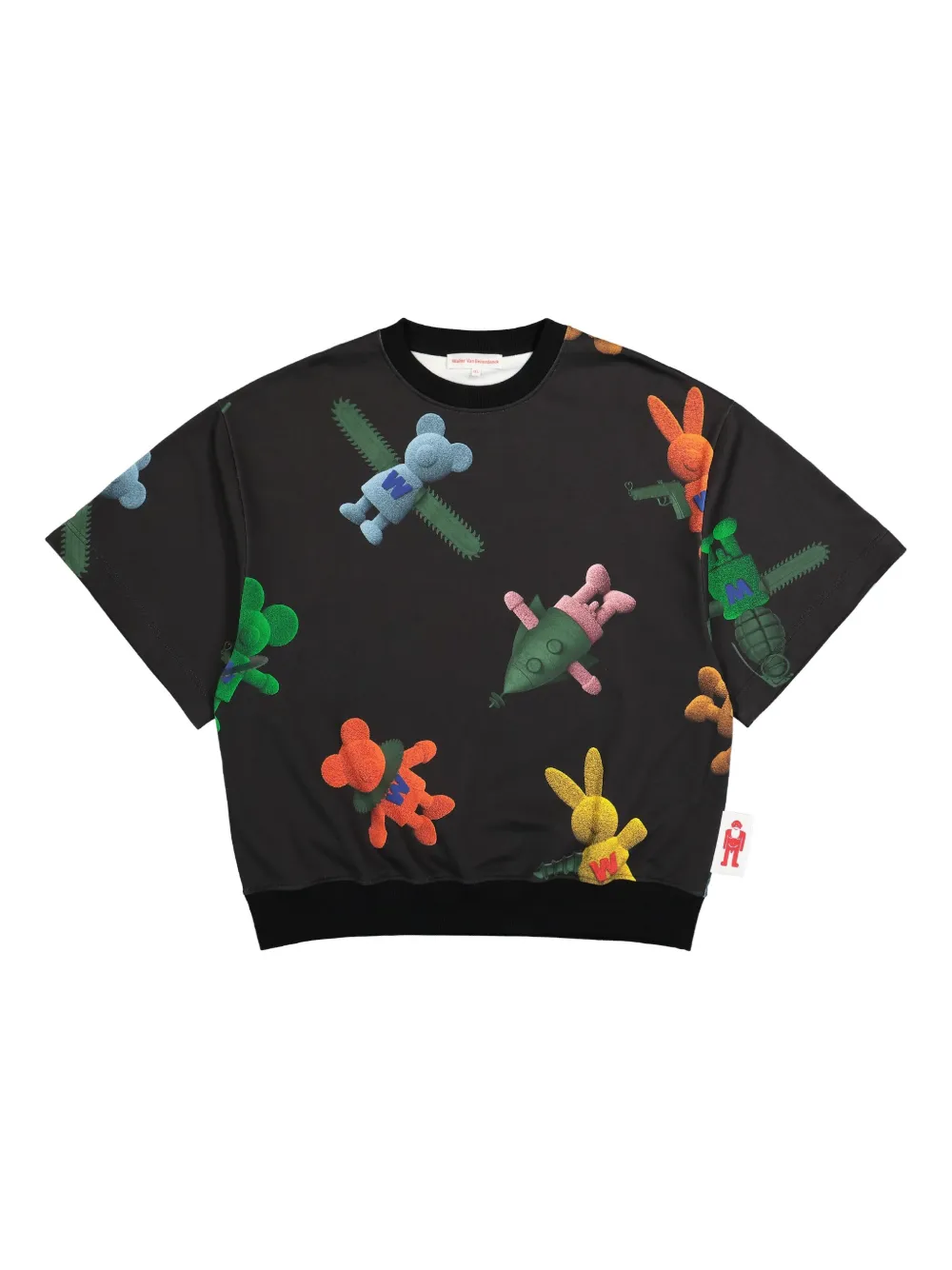 Walter Van Beirendonck Toyterror Sweat Super OS sweater Zwart