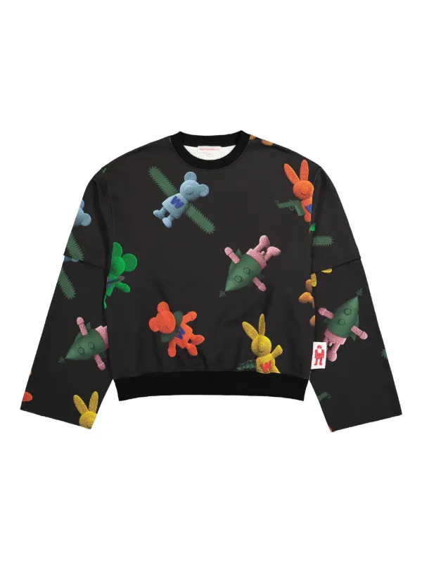 Walter Van Beirendonck Toyterror Sweat Super OS Sweater in Black