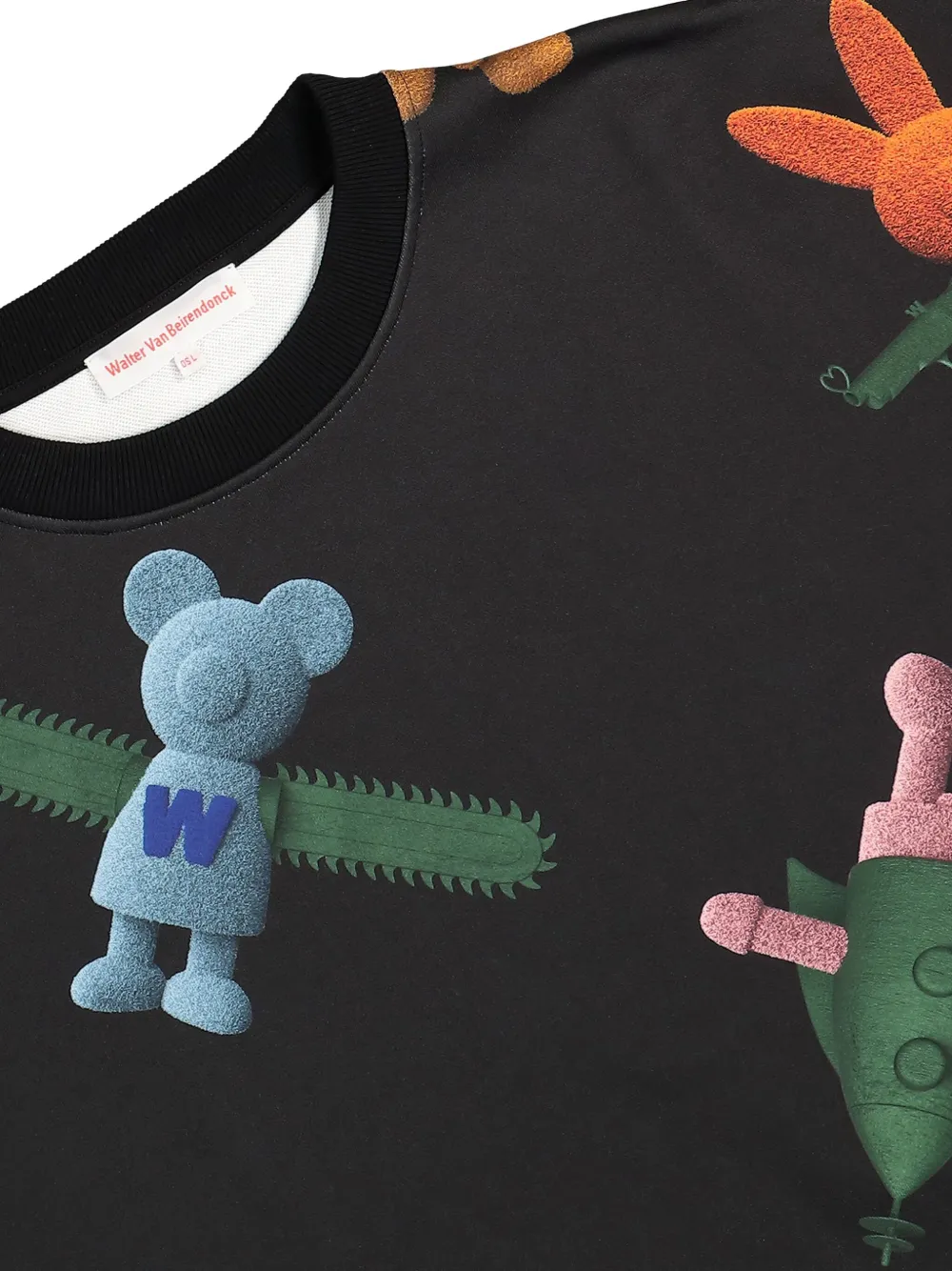 Walter Van Beirendonck Toyterror Sweat Super OS sweater Zwart