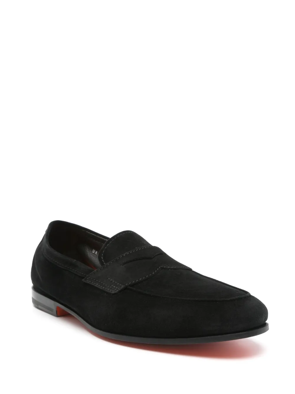 Santoni suede loafers - Zwart