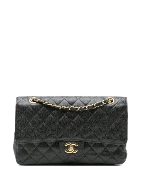 CHANEL Pre-Owned 2009-2010 Medium Classic Caviar Double Flap shoulder bag