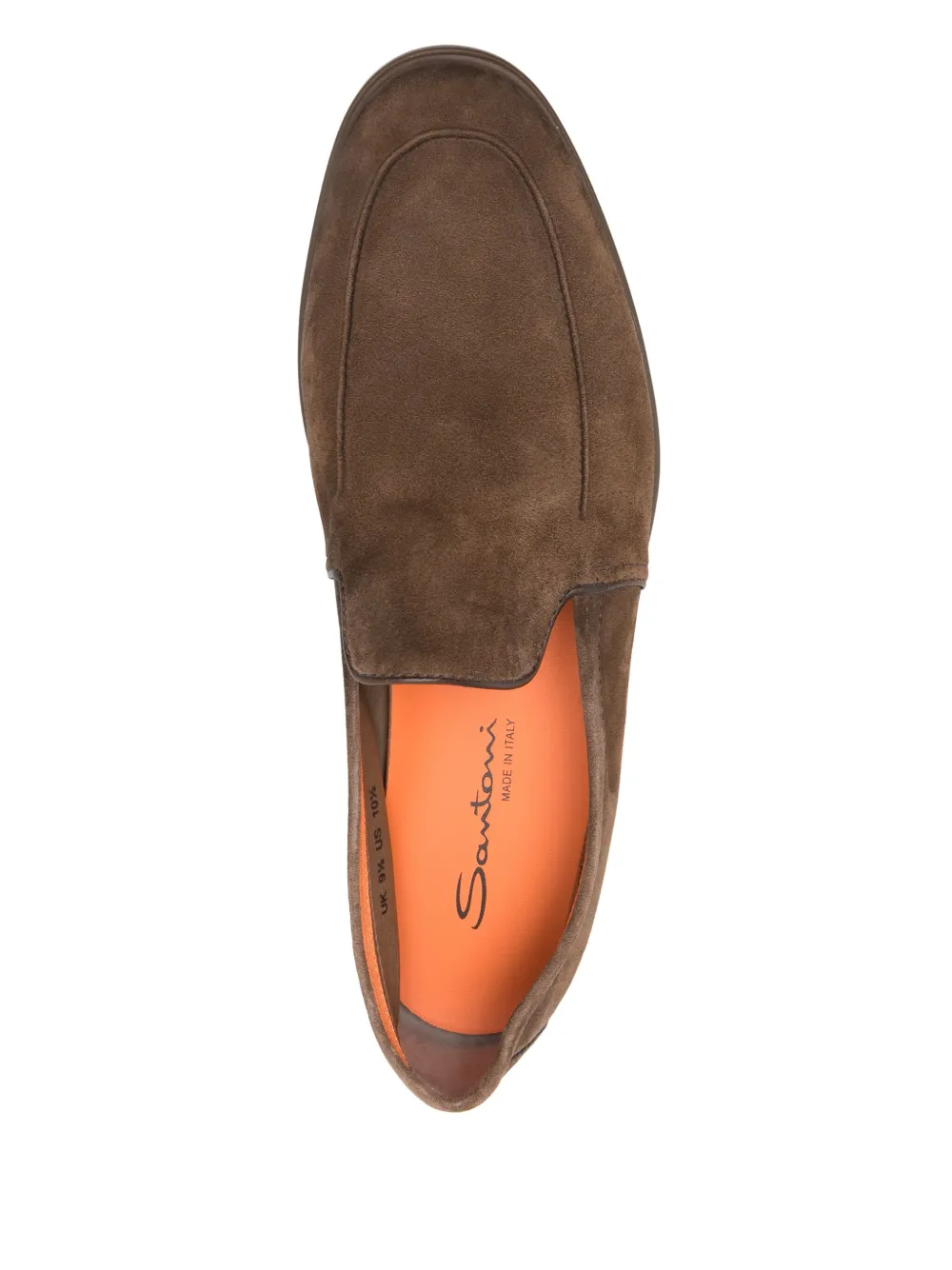 Santoni suede loafers Brown