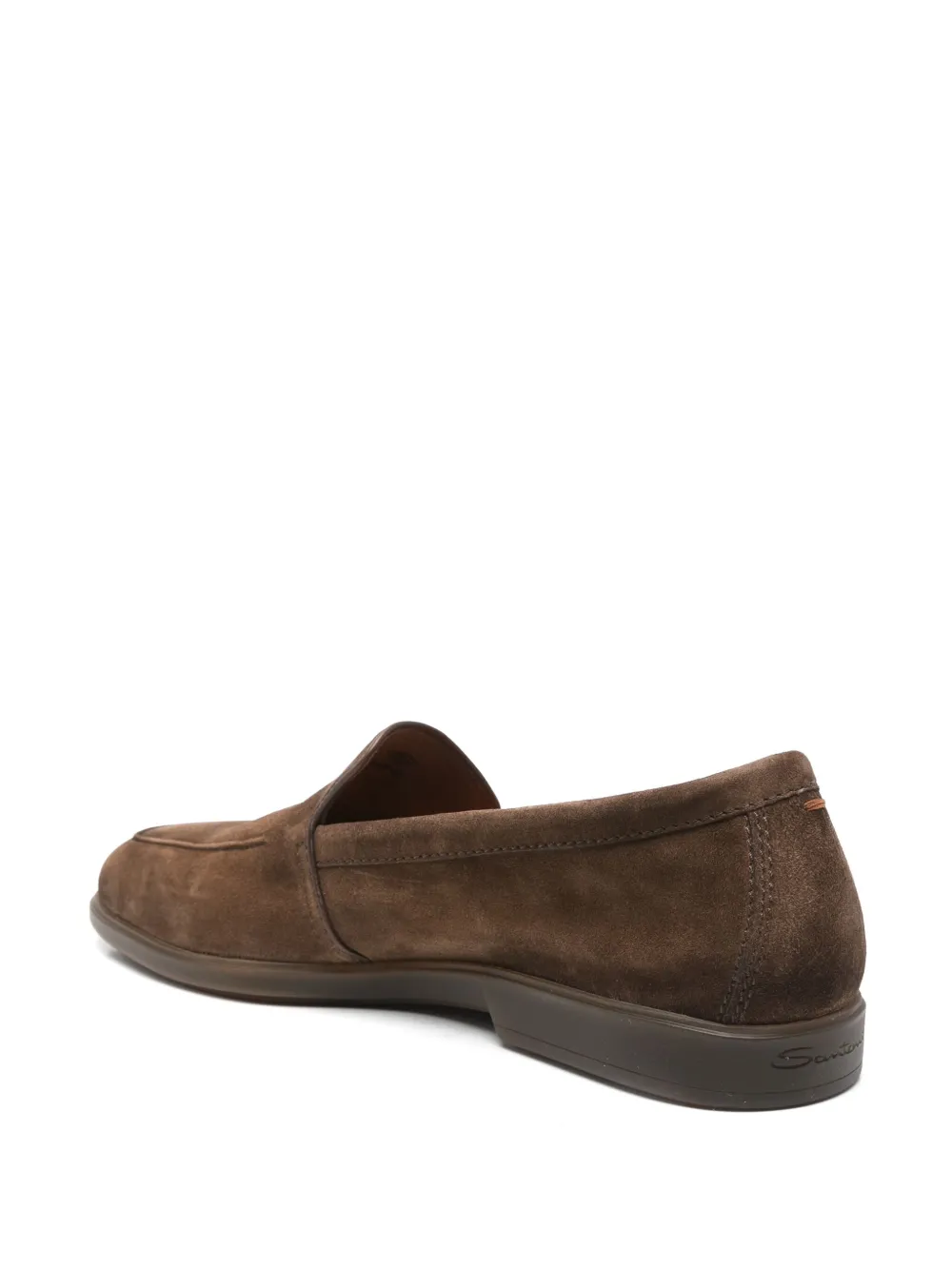 Santoni suede loafers Brown