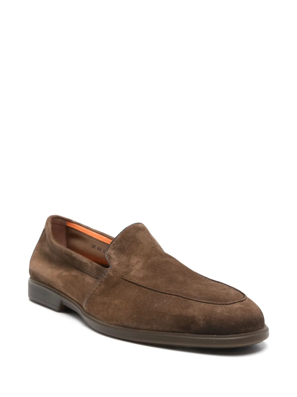 Santoni suede loafers Brown