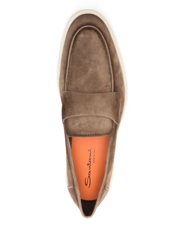 サントーニ　Santino ブラウン スエード ローファー Santoni スエード ローファー | ブラウン | FARFETCH JP