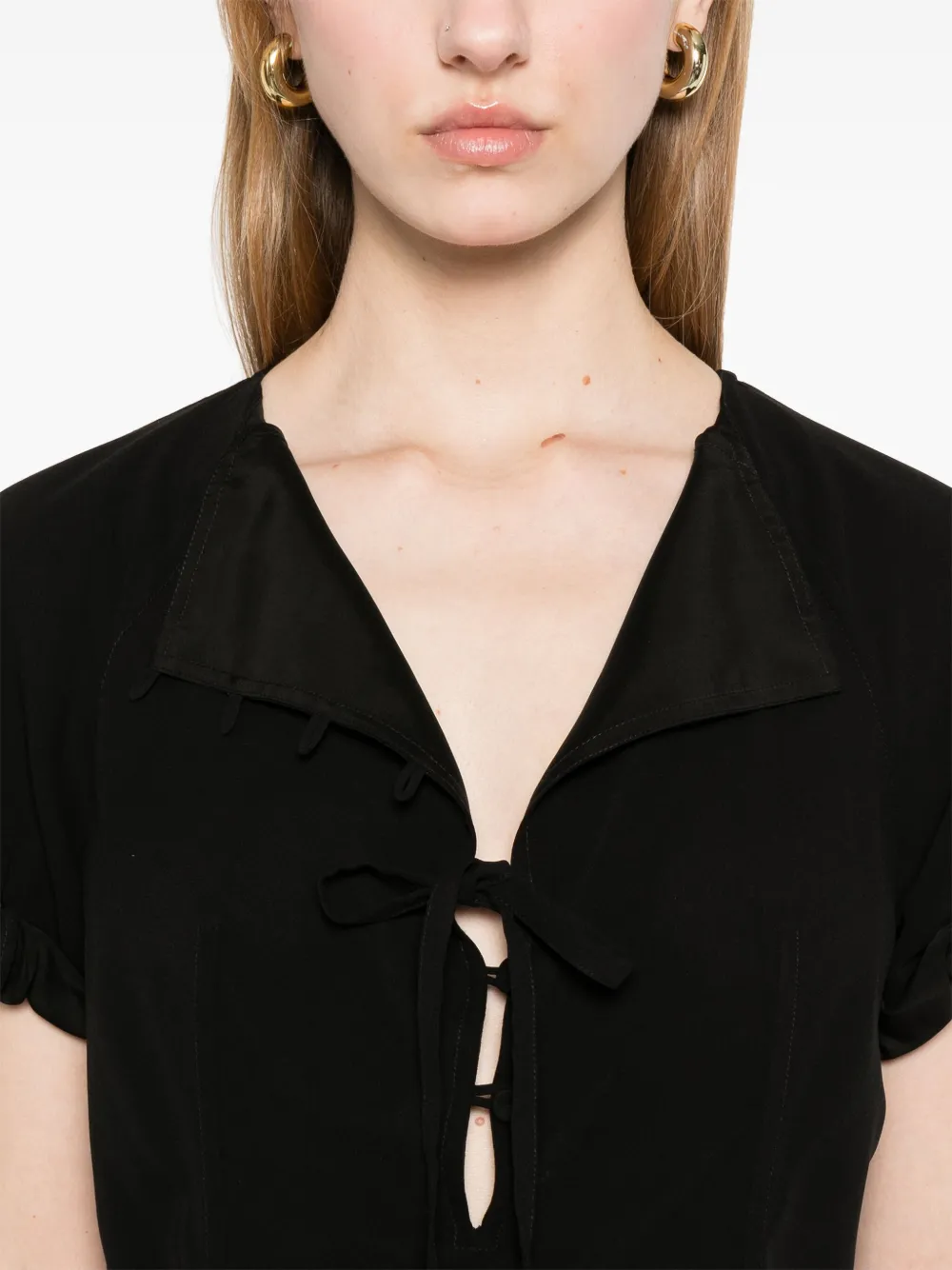 Jil Sander Gelaagde maxi-jurk Zwart