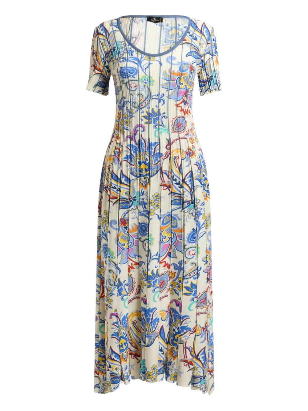 ETRO Jurk met print Beige