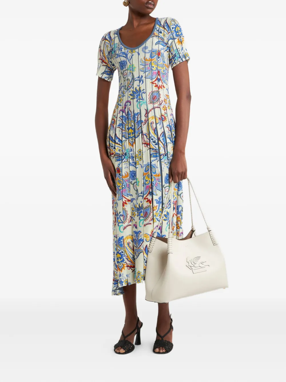 ETRO Jurk met print - Beige
