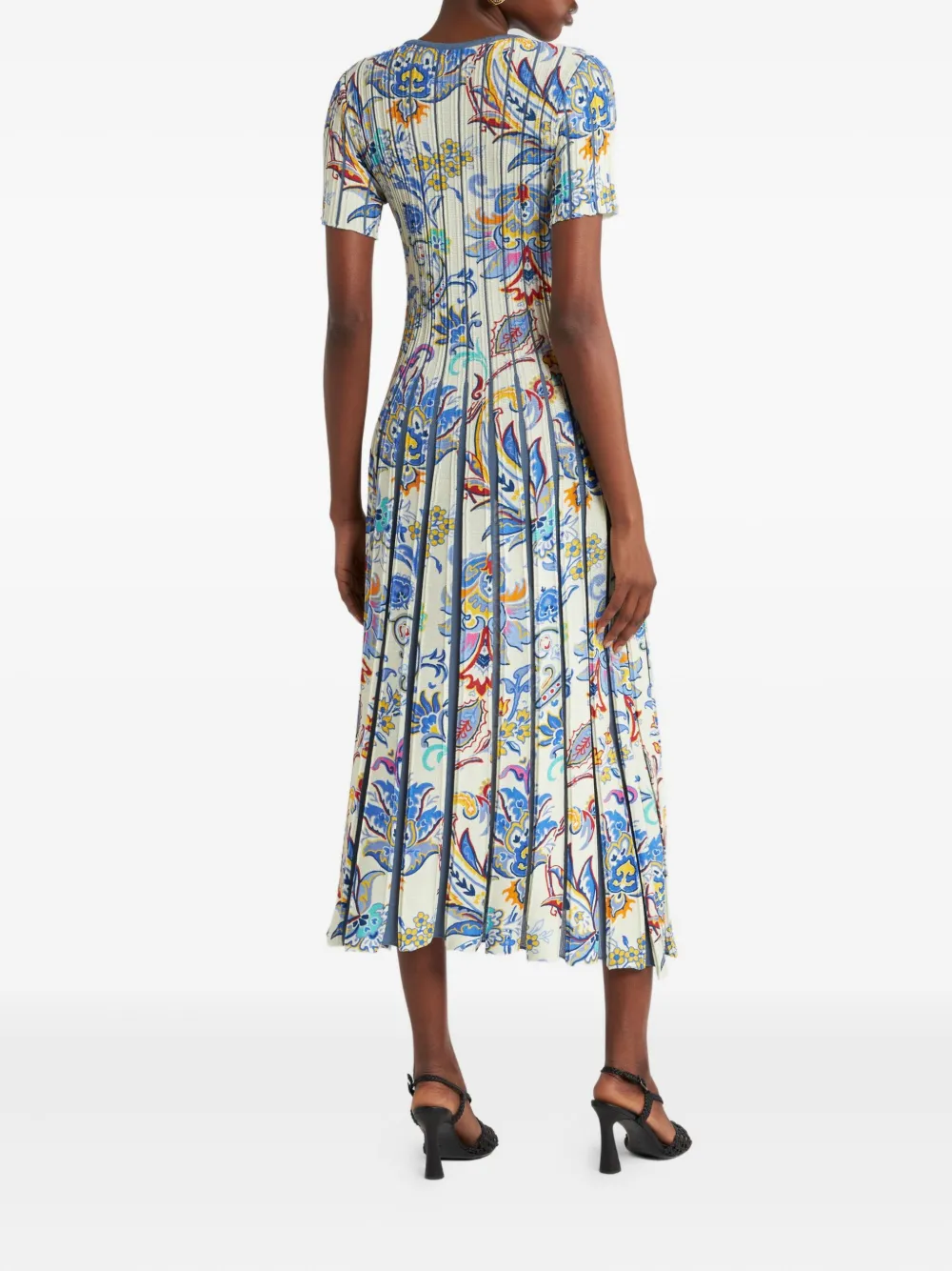 ETRO Jurk met print Beige