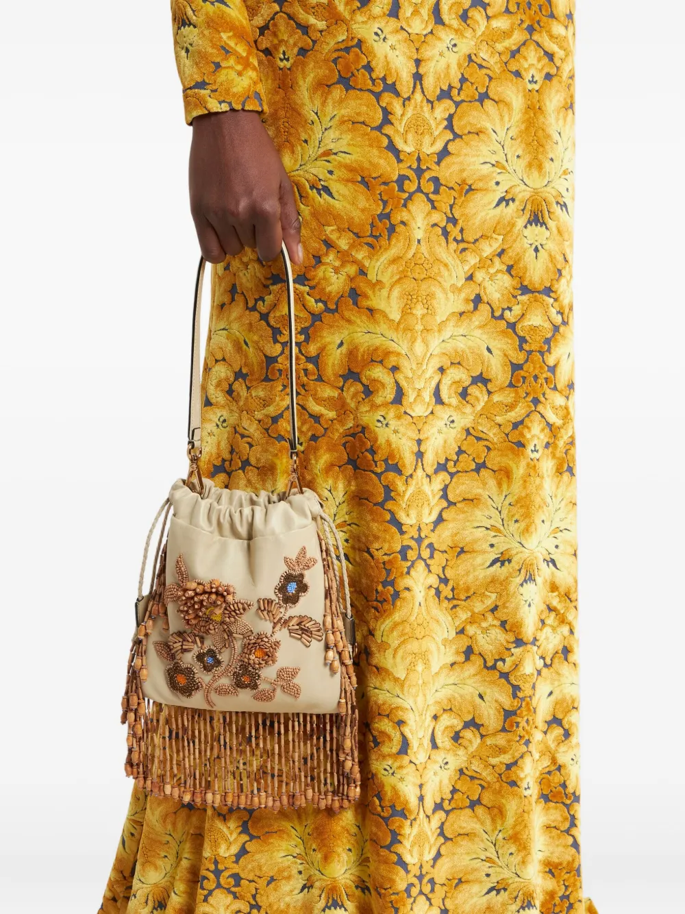 ETRO Kalispera kleine bucket-tas Beige