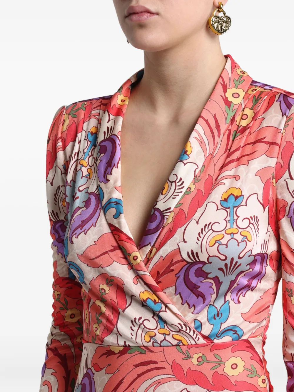 ETRO Jurk met print Wit
