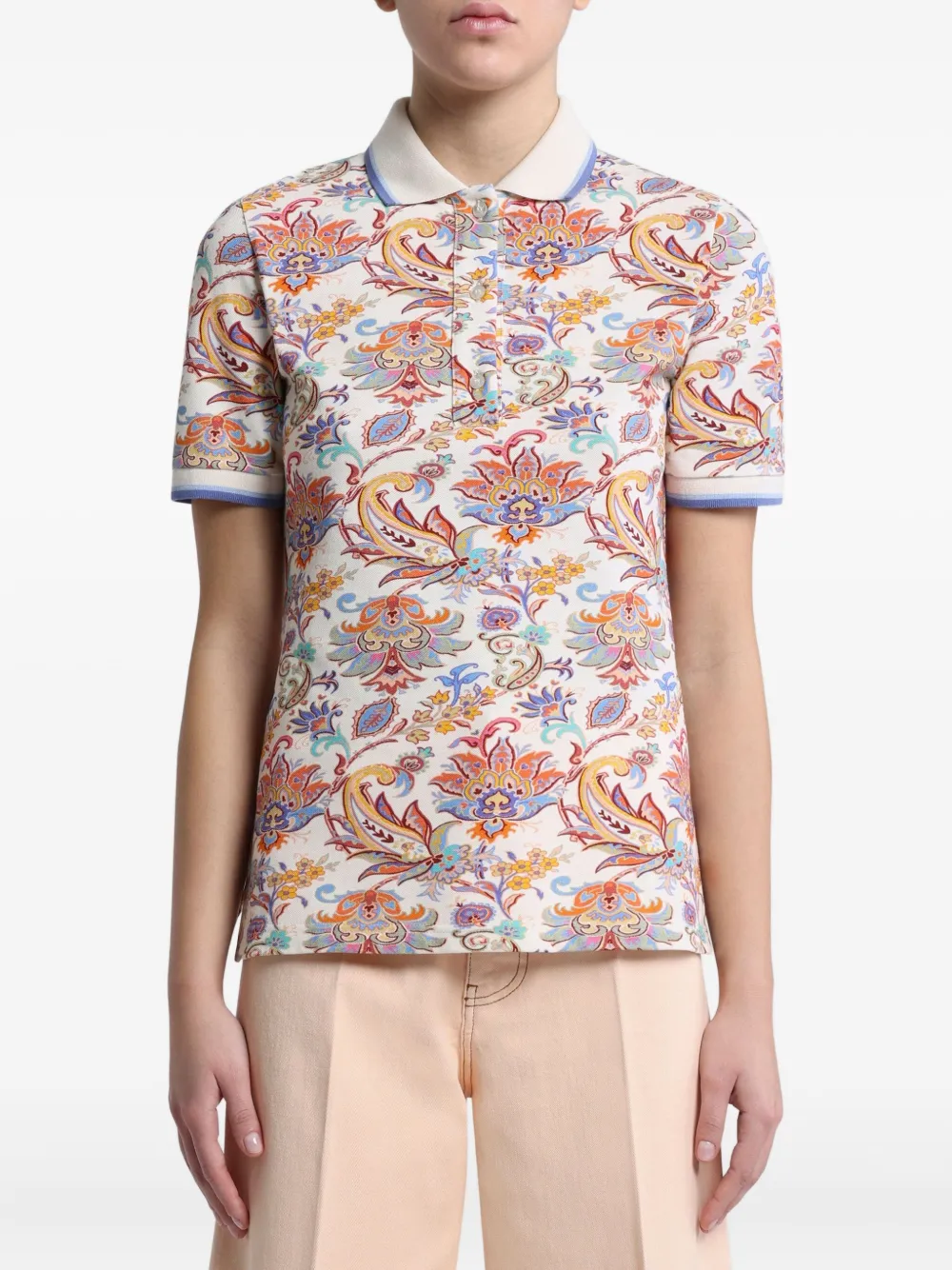 ETRO floral-print polo shirt | Polo Tops | Image 2
