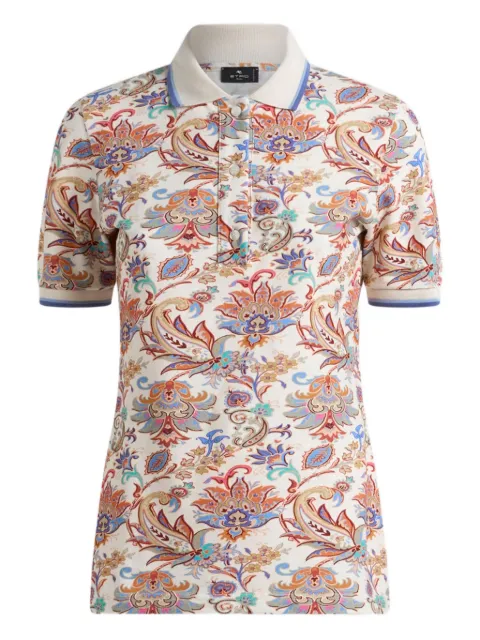 ETRO floral-print polo shirt