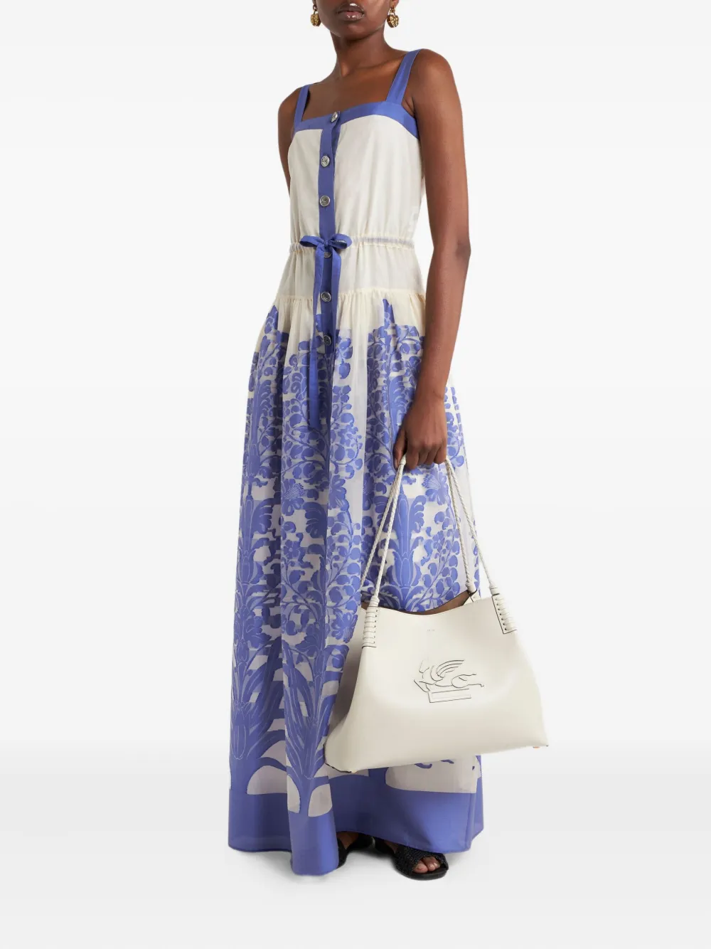 ETRO Fil-coupé jurk Wit