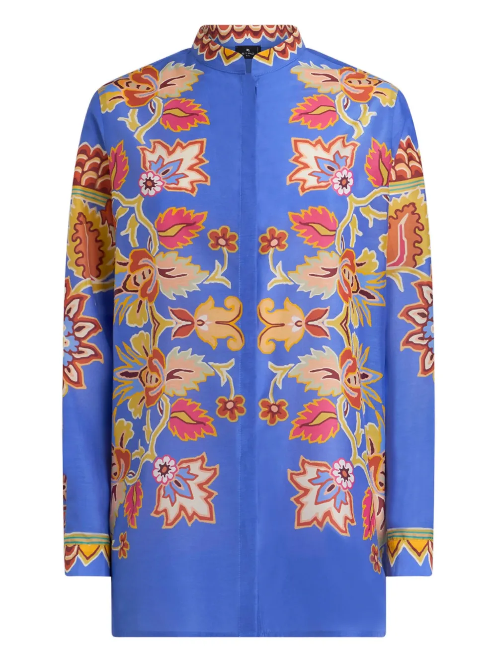 ETRO Blouse met bloemenprint Blauw