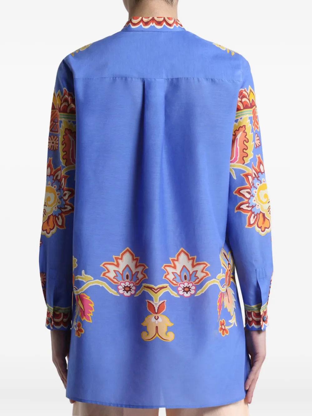 ETRO Blouse met bloemenprint Blauw