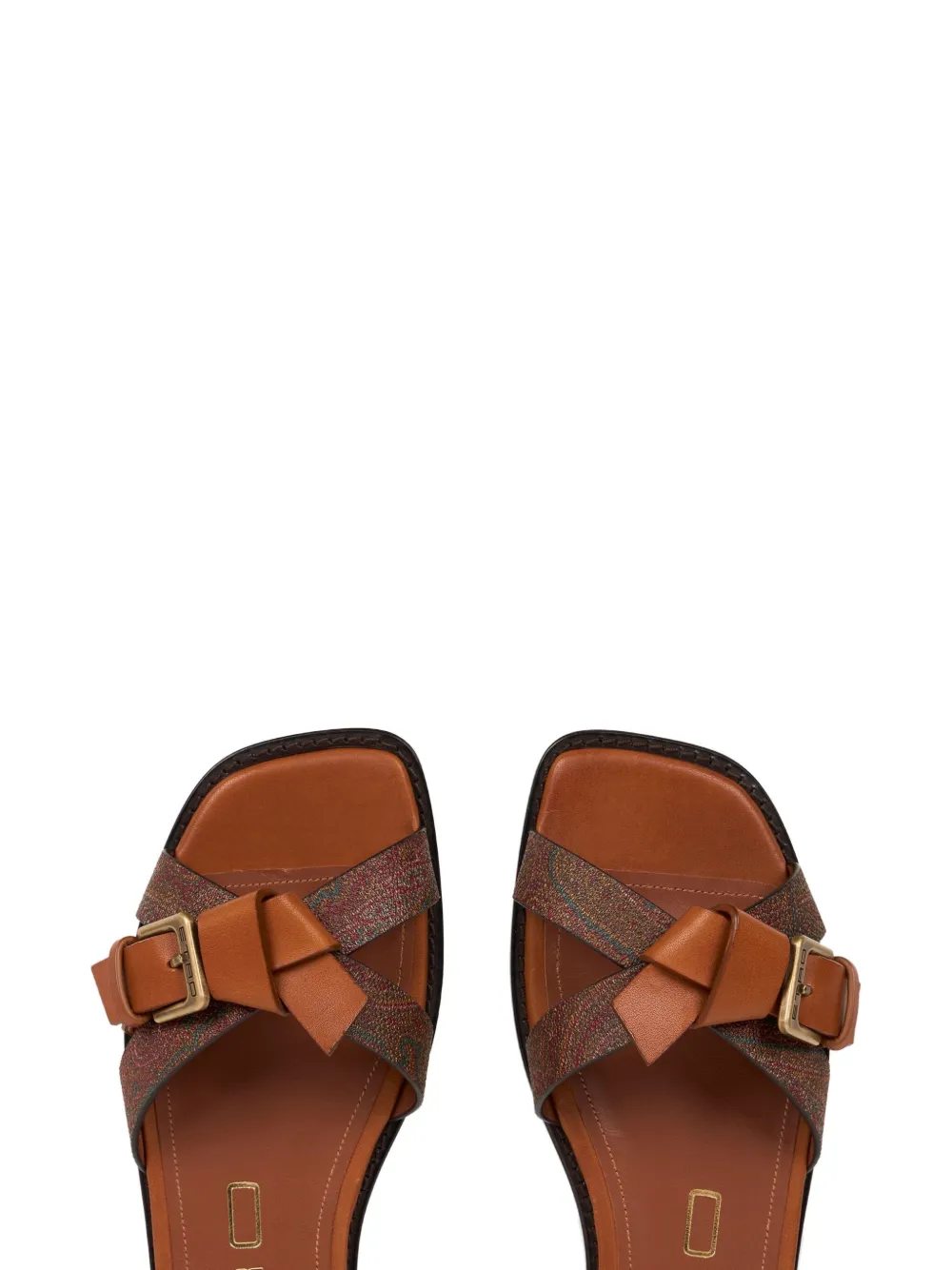 ETRO paisley-pattern slides Brown