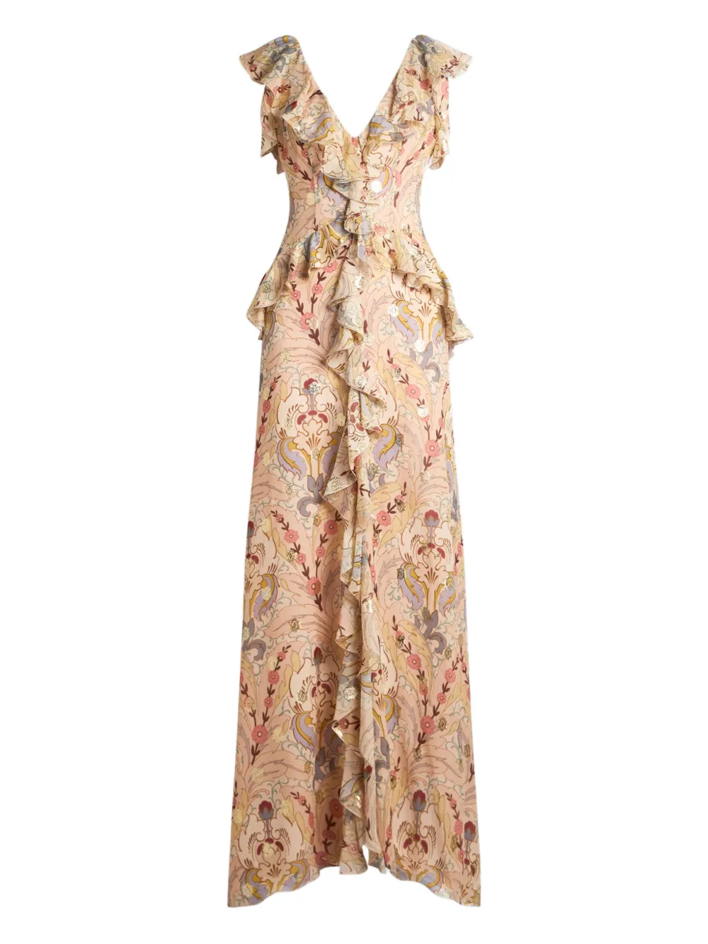 ETRO Jurk met print Beige