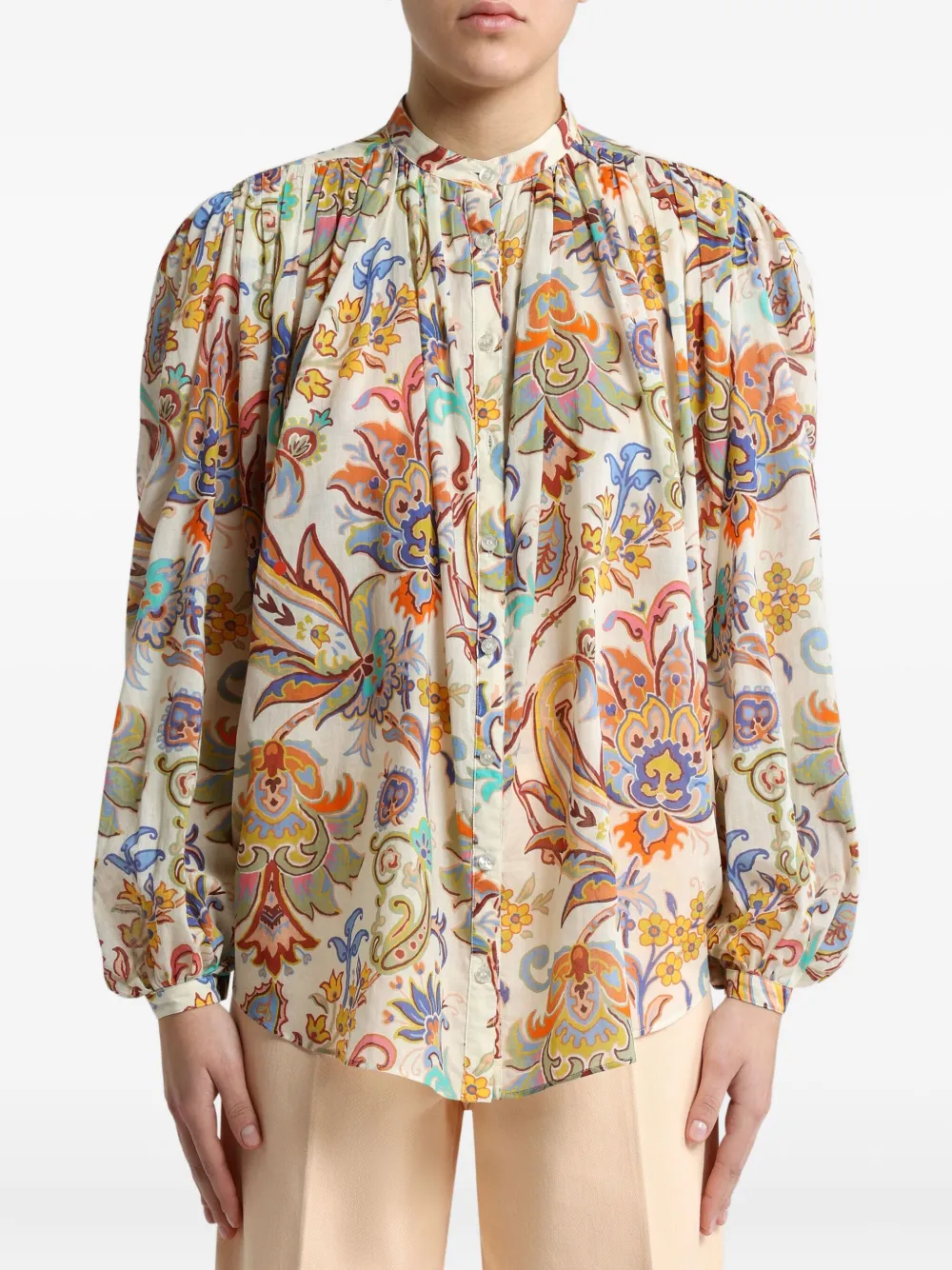 ETRO Blouse met print - Beige
