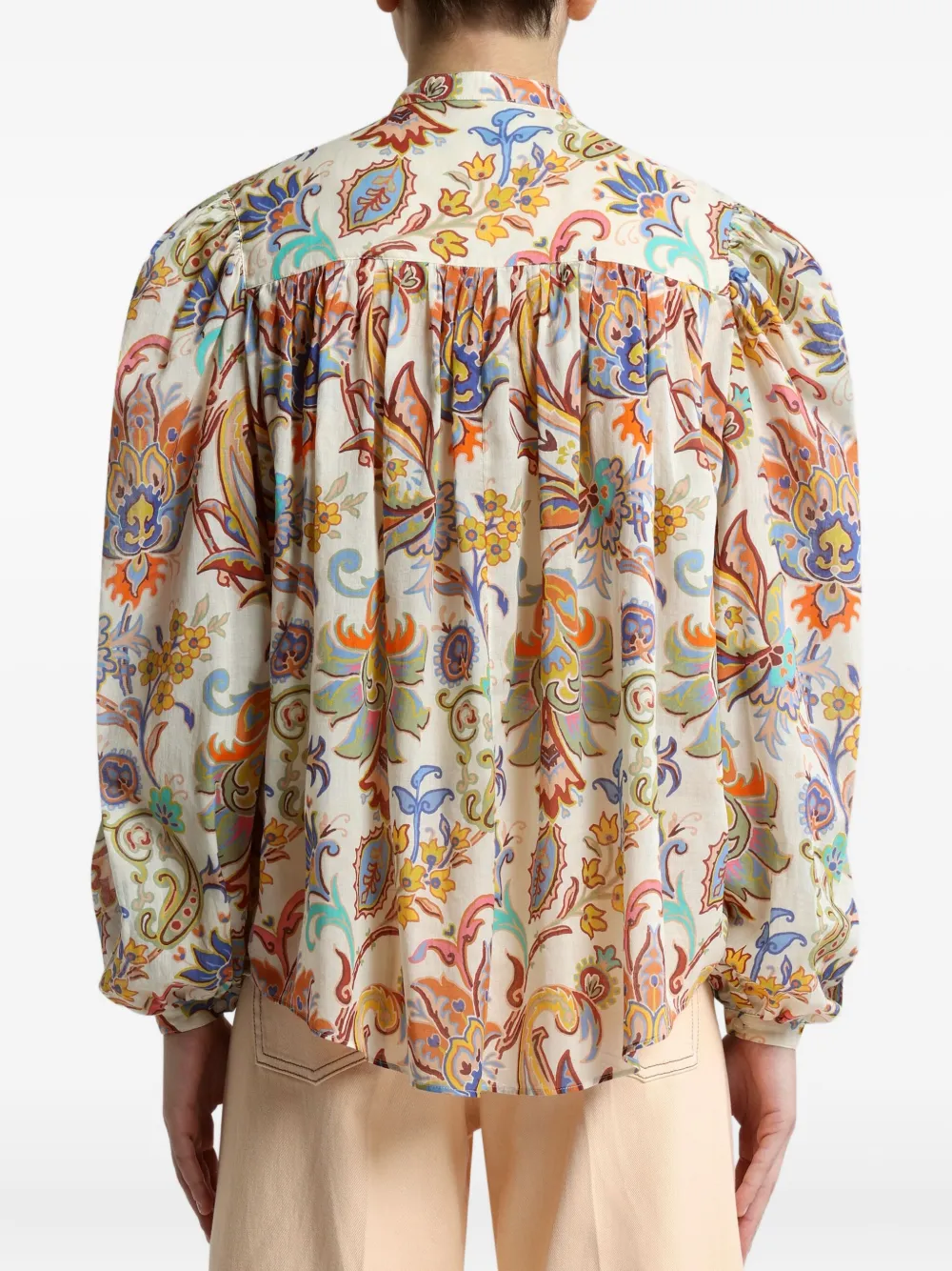 ETRO Blouse met print Beige