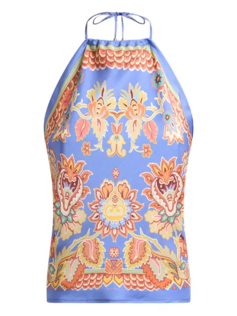 ETRO printed silk top 