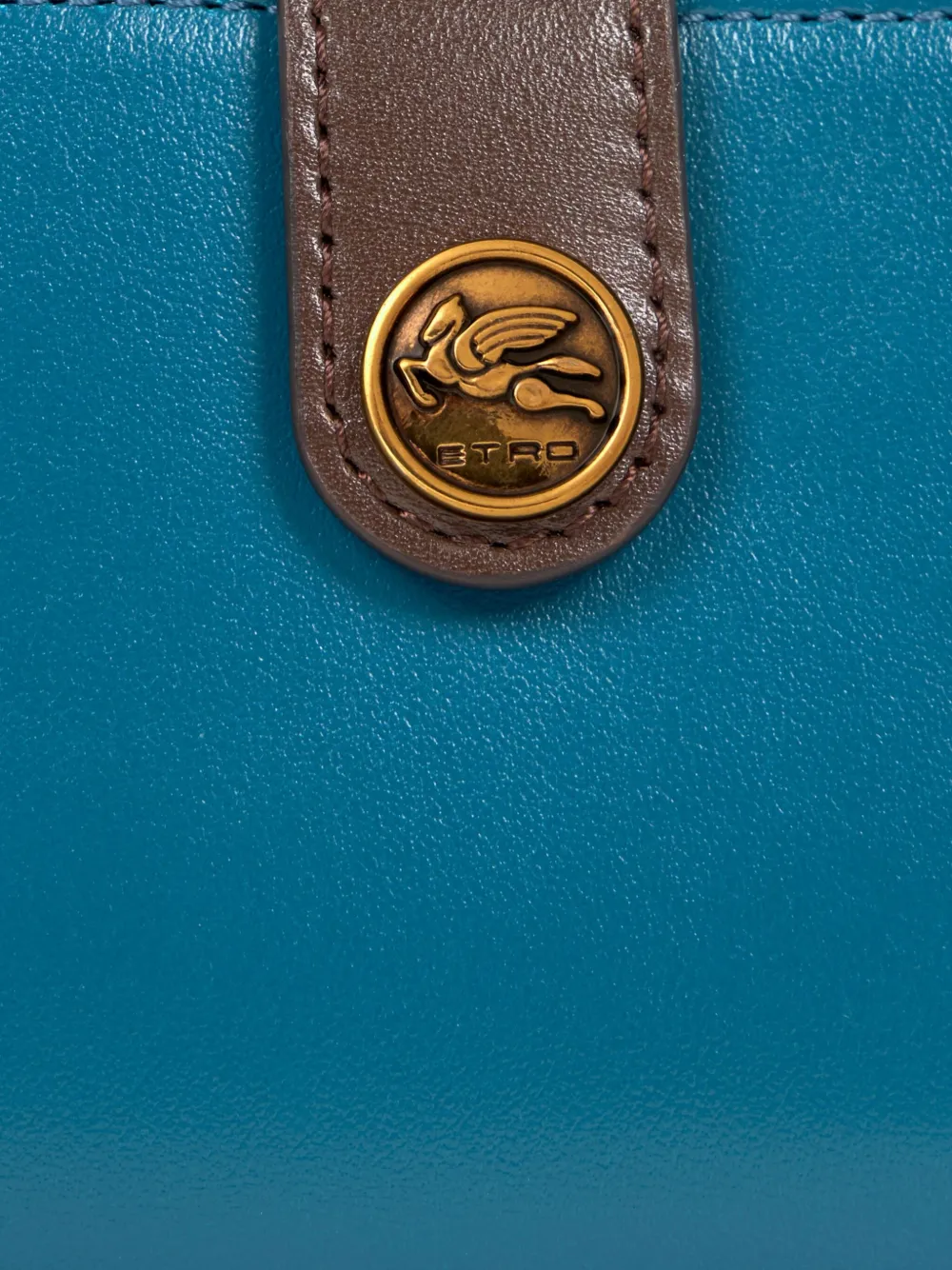 ETRO Leren portemonnee Blauw