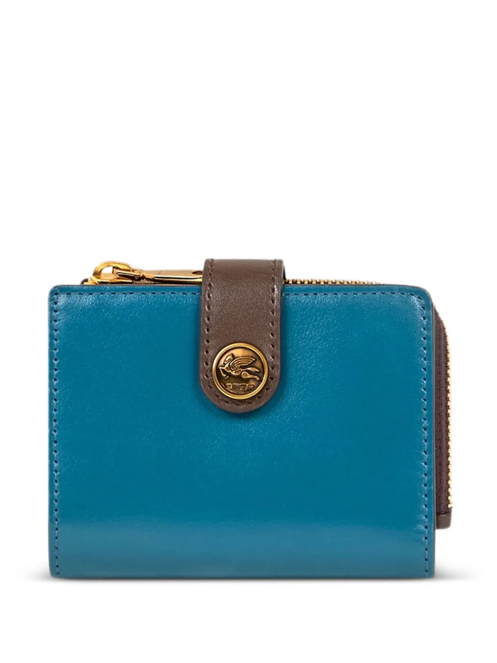 ETRO Leren portemonnee Blauw