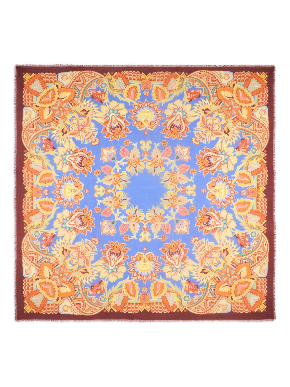 ETRO Sjaal met print Blauw