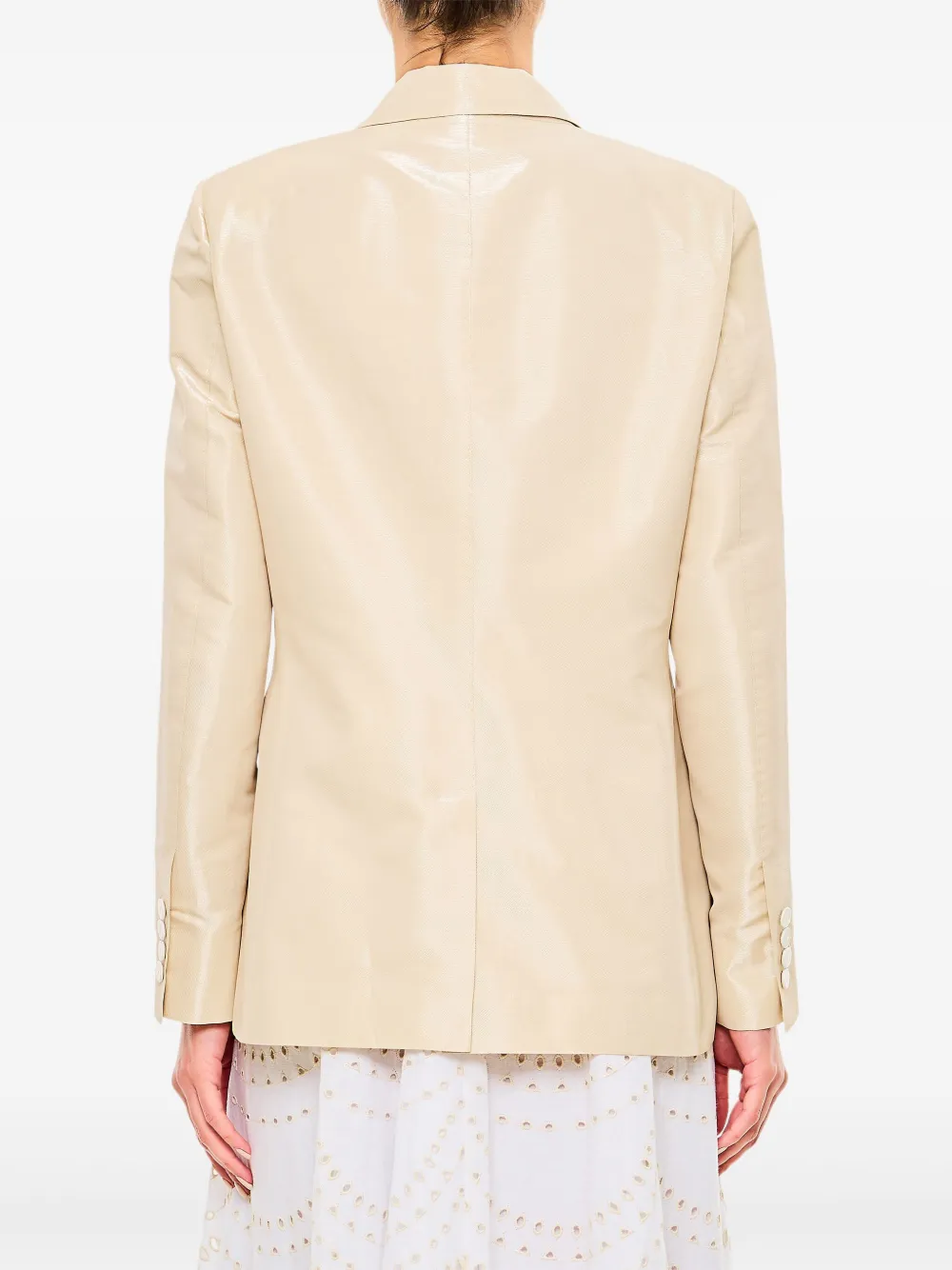 Alberto Biani Blazer met dubbele rij knopen Beige