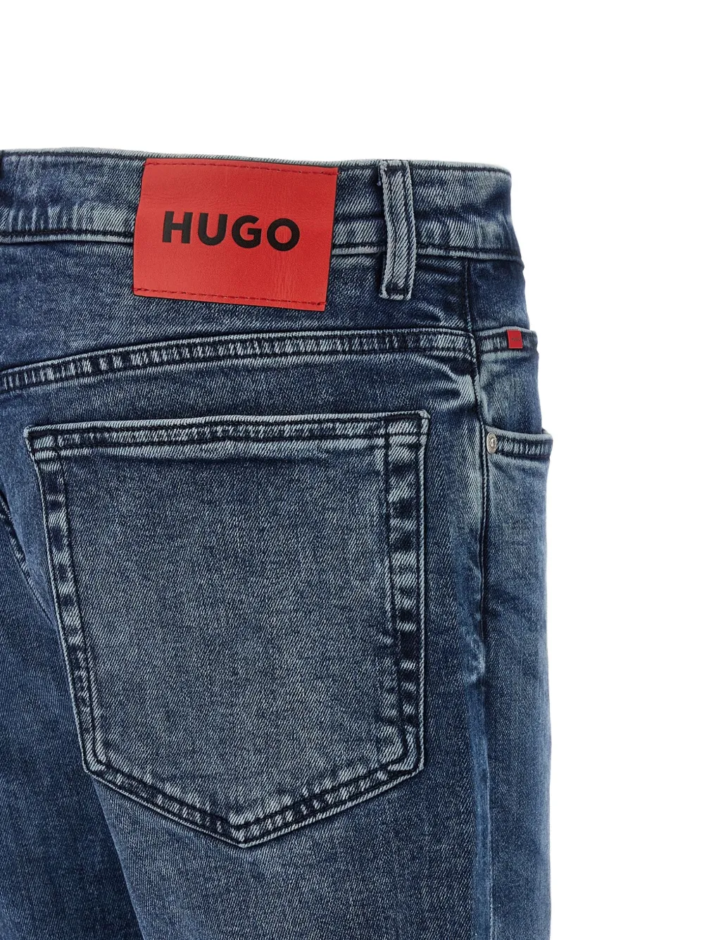 BOSS Hugo 708 straight jeans Blauw