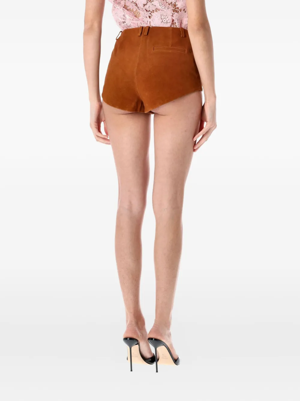 Self-Portrait short court en daim | Minishorts | Image 2